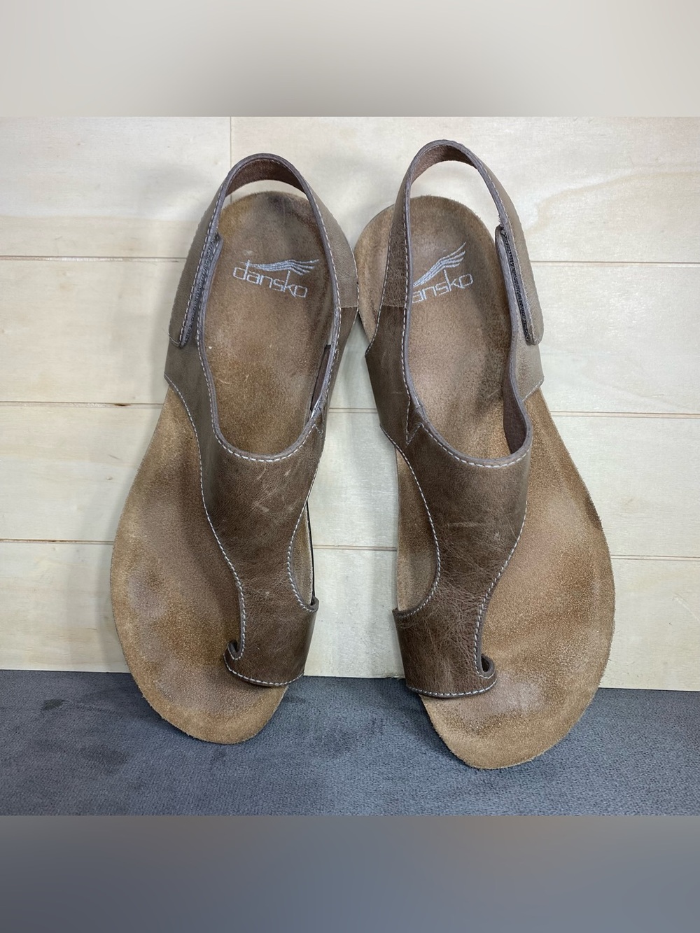 Dansko Reece Sandals Brown Leather Women's Size 7 Shoes EU37 Slingback - Picture 8 of 11